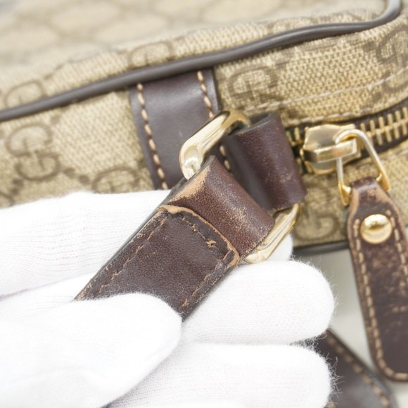 Gucci GG Supreme Shoulder Bag 201447 Brown Women's - Picture 8 of 10